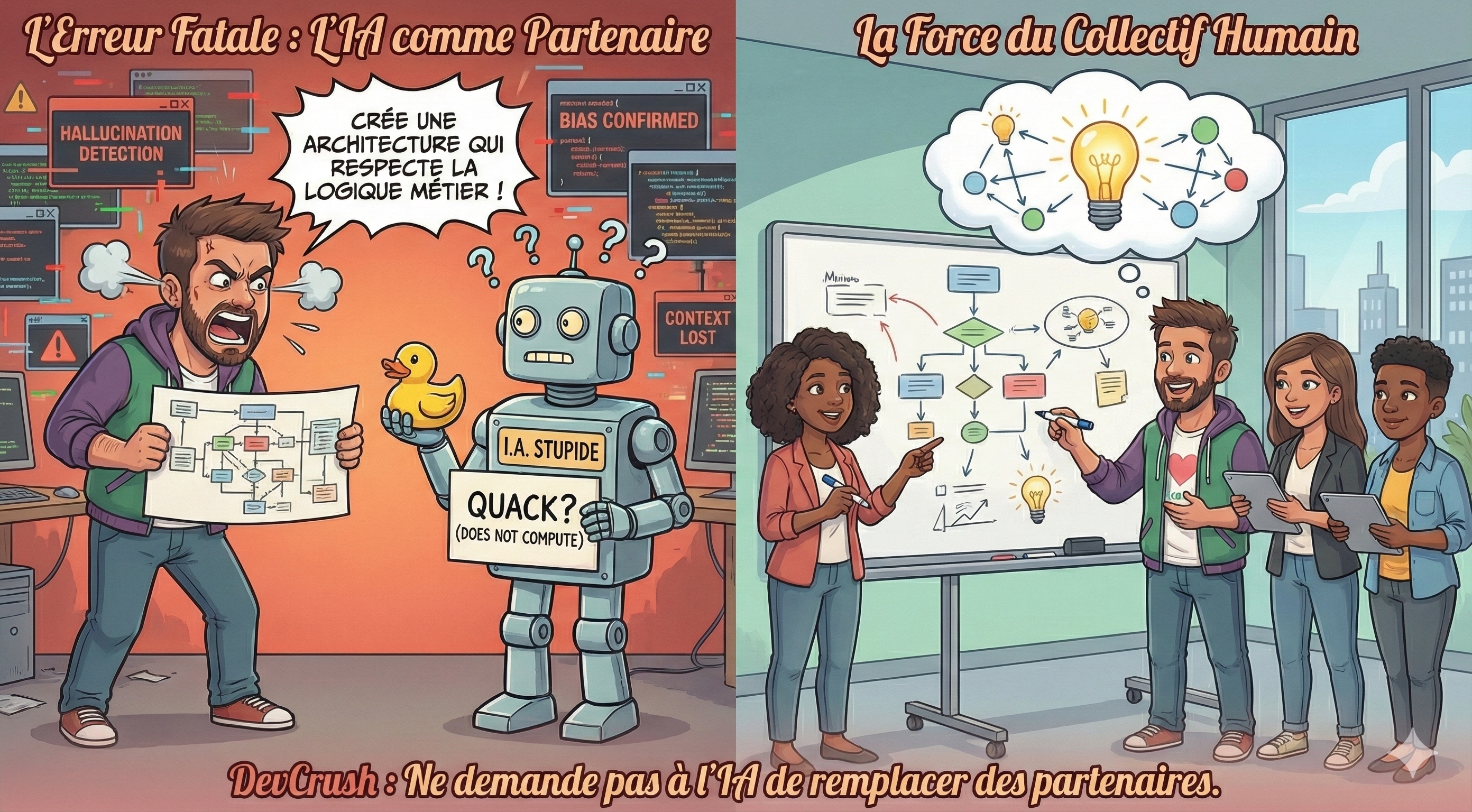 Illustration IA folle